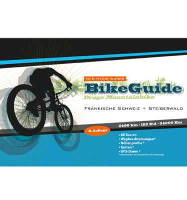 Produktbild Mountainbike-Führer "BikeGuide Fränkische Schweiz + Steigerwald" 8.Auflage